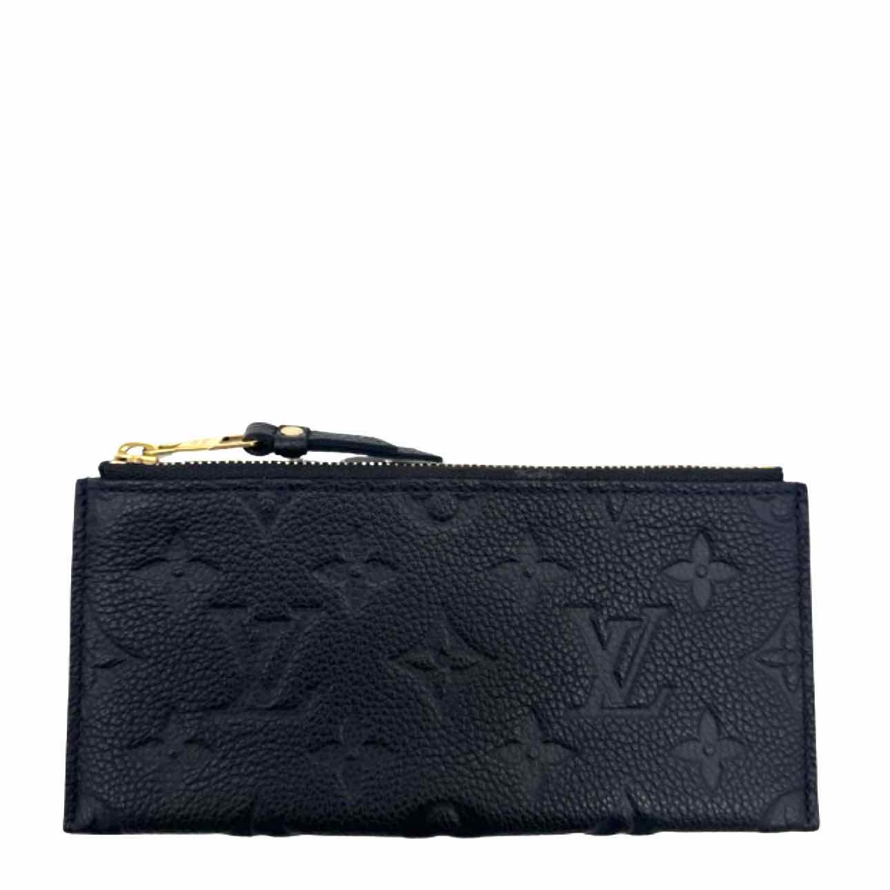 LOUIS VUITTON Empreinte Leather Sarah Wallet Navy