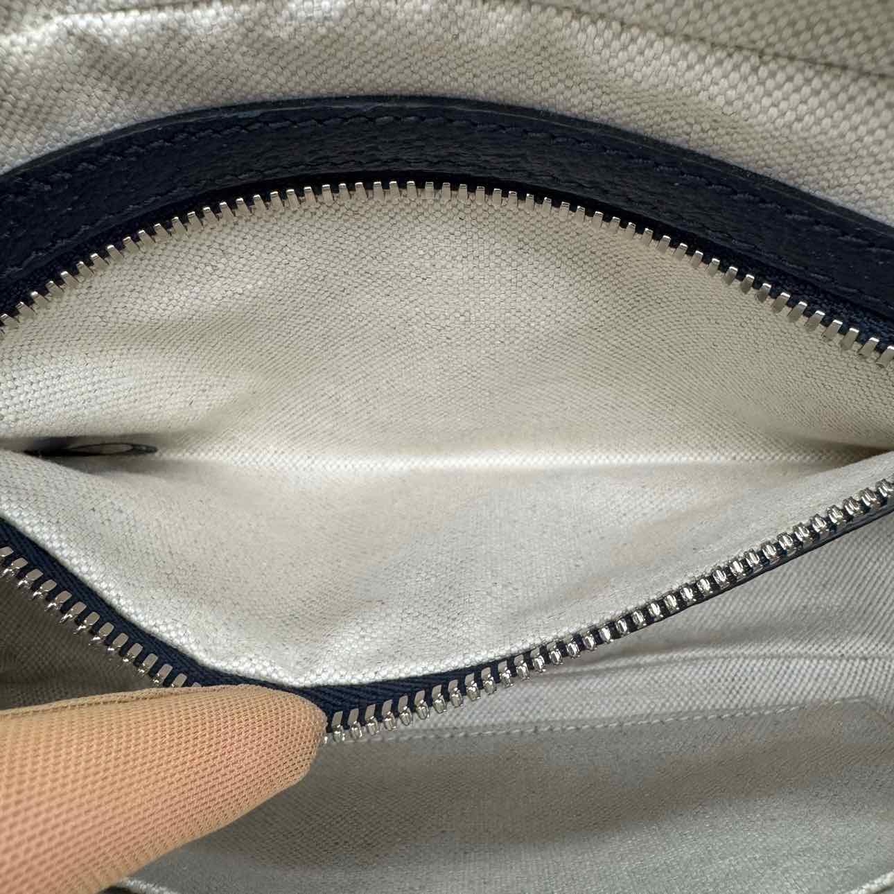 GUCCI Monogram Retro Interlocking G Belt Bag Blue (Pre-Owned)