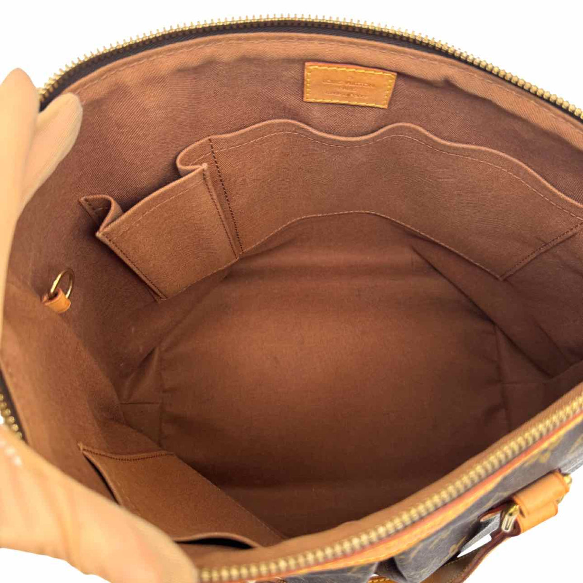 LOUIS VUITTON Monogram Canvas Palermo PM Tote Brown