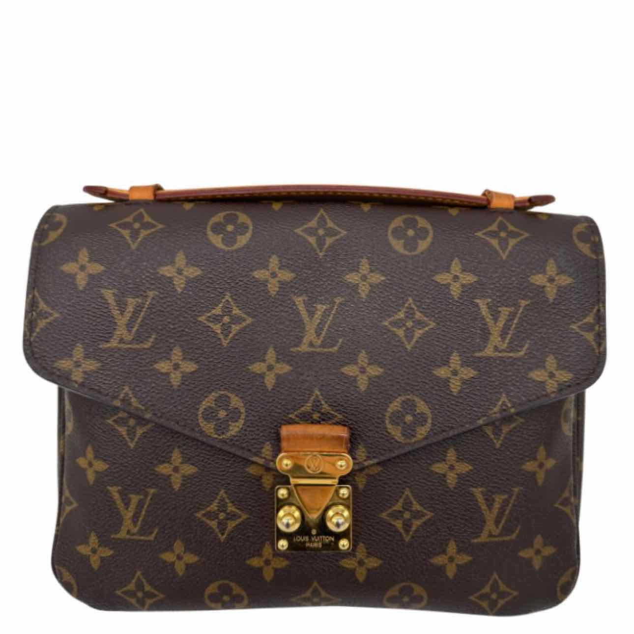 LOUIS VUITTON Monogram Canvas Pochette Metis Brown Crossbody