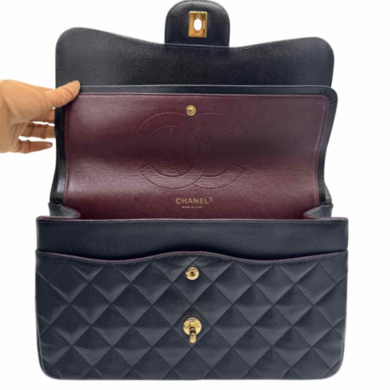CHANEL Quilted Caviar Classic Double Flap Jumbo