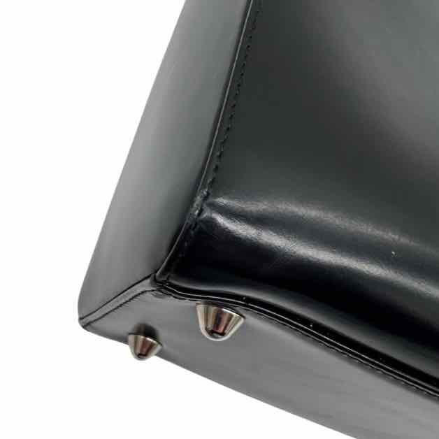 CHRISTIAN DIOR Box Leather Lady Dior Tote Black (Pre-Owned)