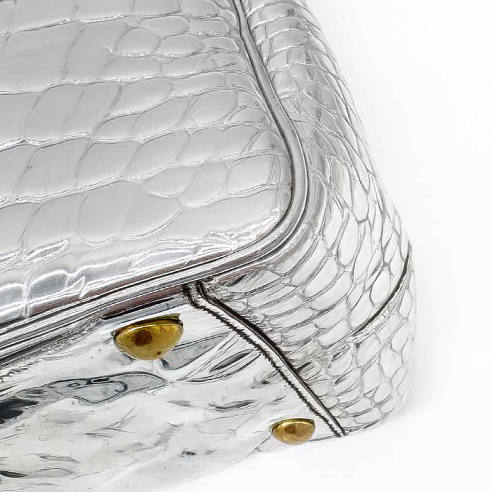 SAINT LAURENT Patent Leather Rive Gauche Raspail Tote (Pre-Owned)