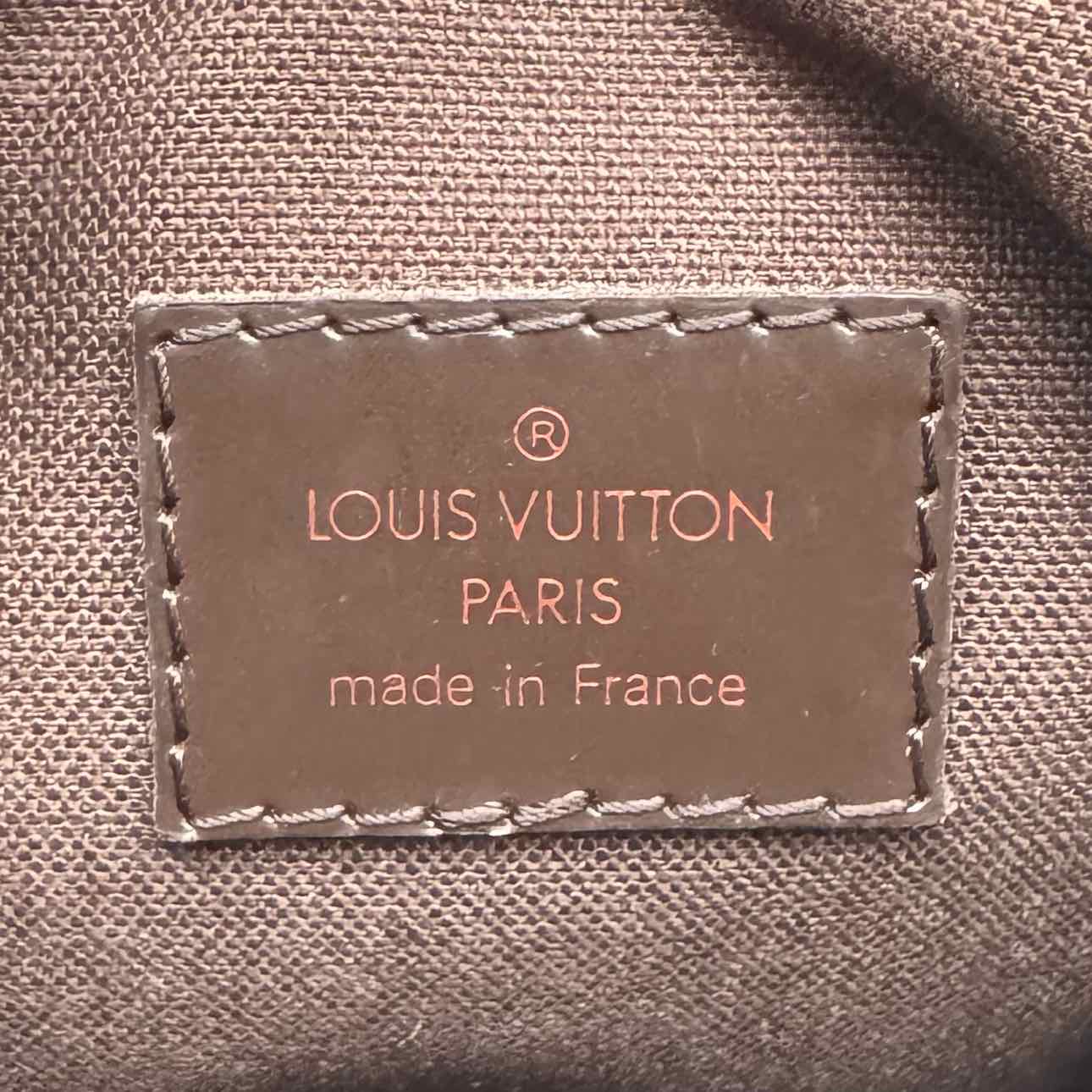 LOUIS VUITTON Damier Ebene Olav PM Messenger Bag Brown