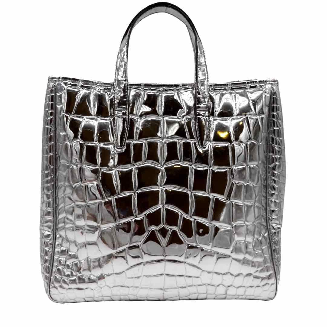 SAINT LAURENT Patent Leather Rive Gauche Raspail Tote (Pre-Owned)