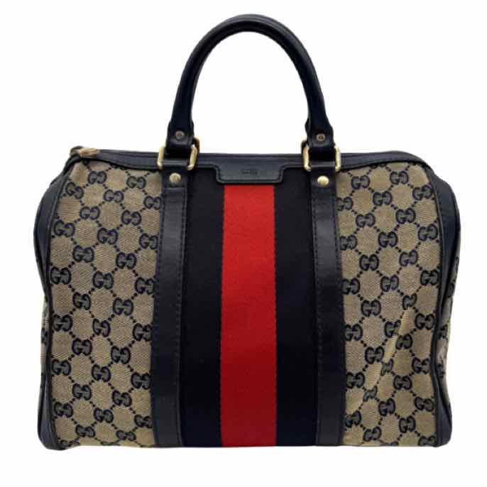 GUCCI Boston Medium Duffel Blue (Pre-Owned)