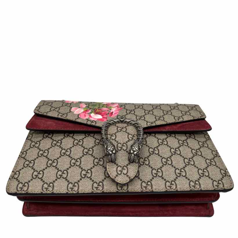 GUCCI Supreme Monogram Blooms Dionysus Shoulder Bag (Pre-Owned)
