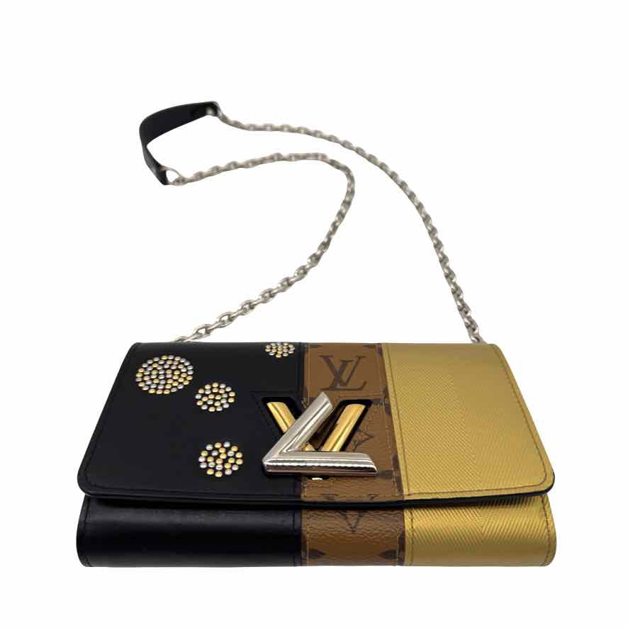 LOUIS VUITTON Reverse Night Lights Twist Chain Wallet (Pre-Owned)