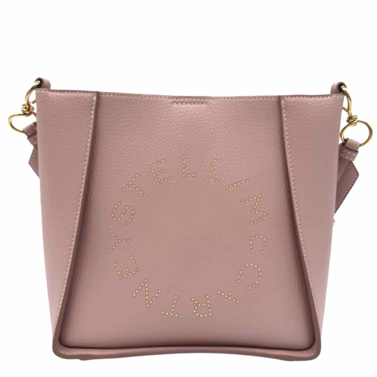 STELLA MCCARTNEY Vegan Leather Stella Logo Crossbody Bag Pink