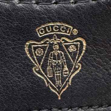 GUCCI Calfskin Stirrup Top Handle Bag Black (Pre-Ordered)