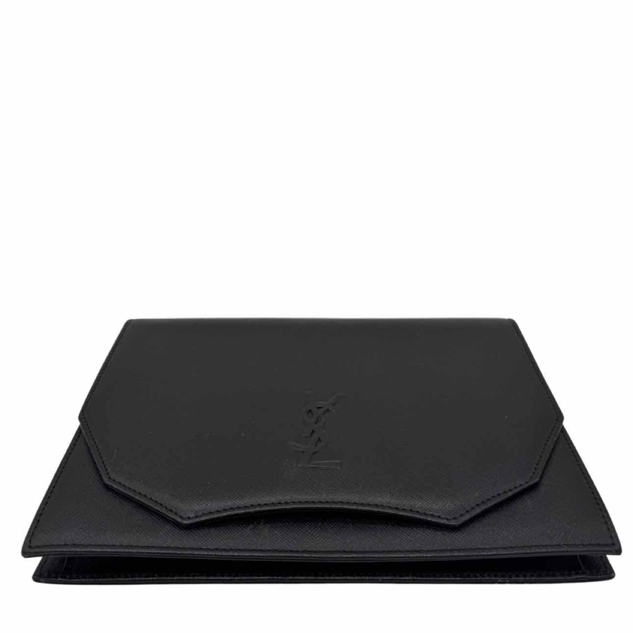 SAINT LAURENT Saffiano Leather Vintage Clutch Black