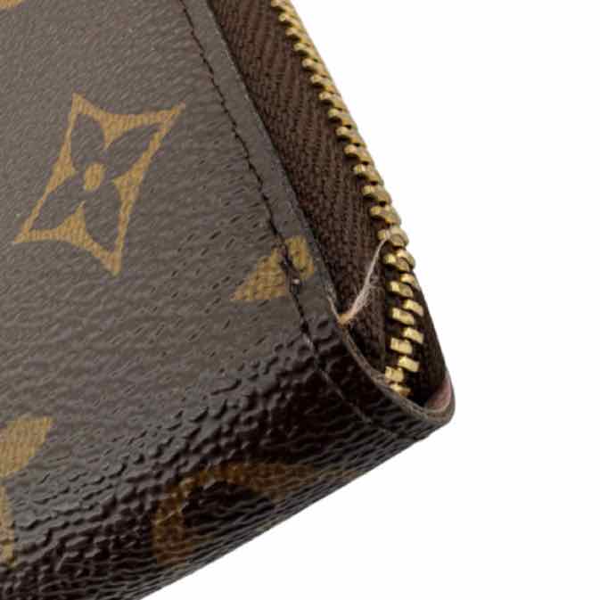 LOUIS VUITTON Monogram Canvas Clemence Wallet Rose Ballerine (Pre-Owned)