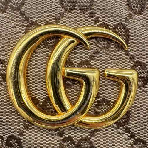 GUCCI Monogram Canvas Marmont Camera Bag (Pre-Owned)