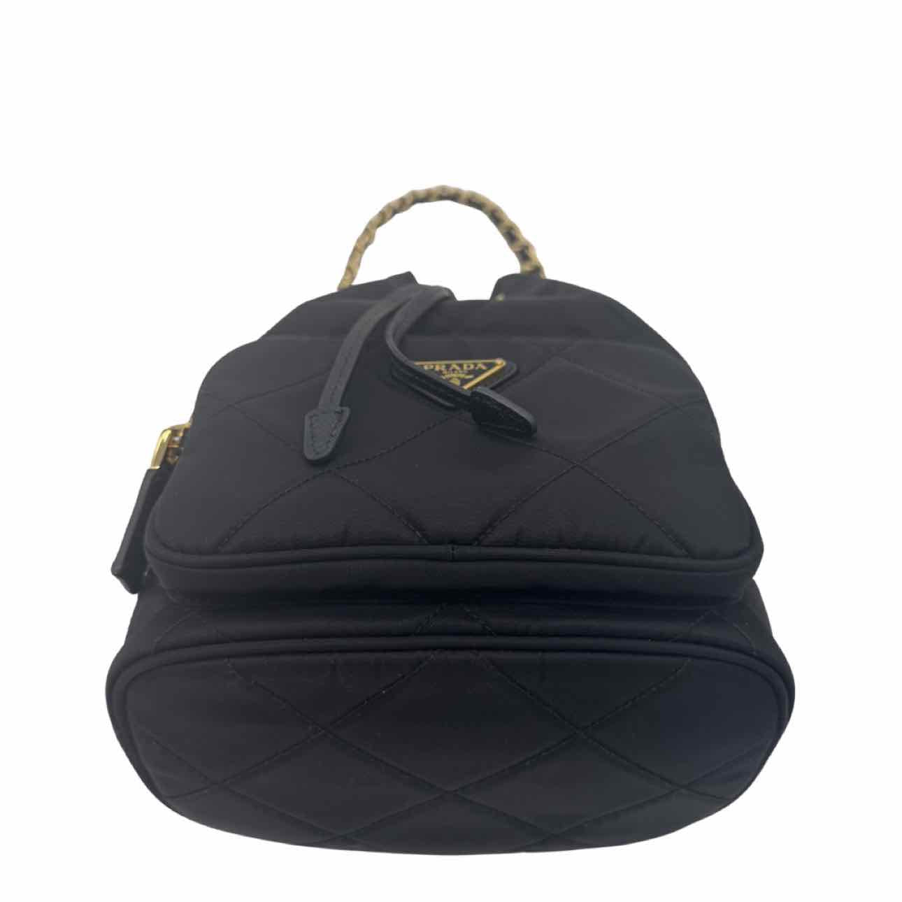 PRADA Re-Nylon Re-Edition 1995 Chaine Shoulder Bag Black