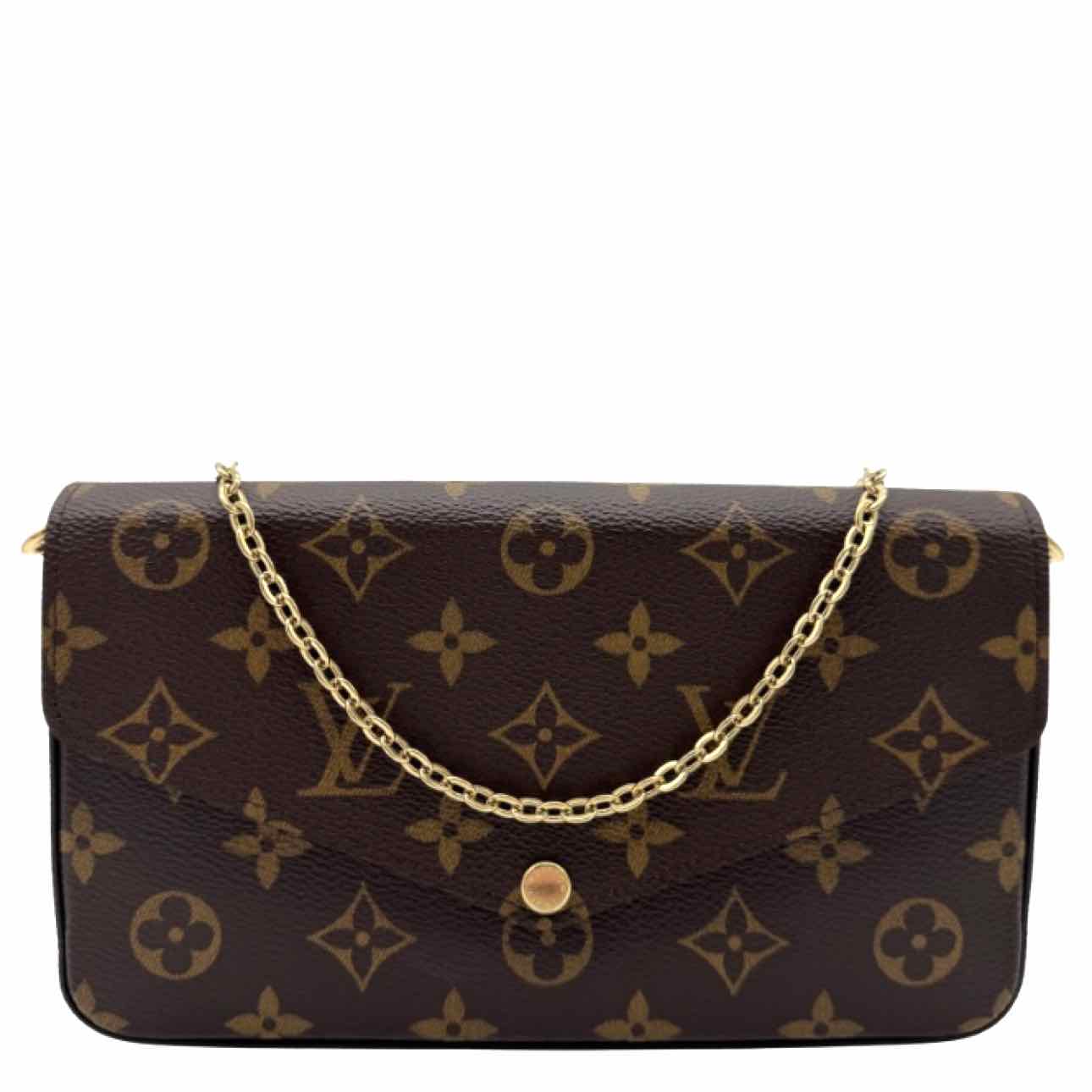 LOUIS VUITTON Monogram Canvas Pochette Felicie Shoulder Bag