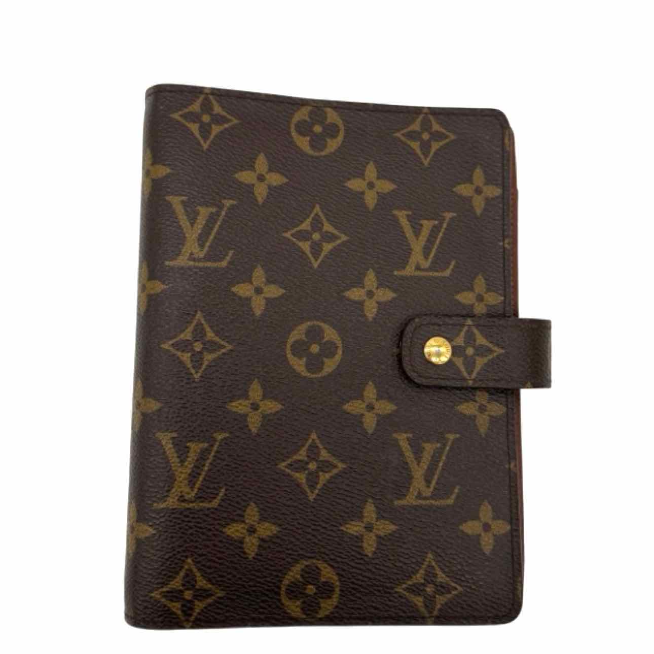 LOUIS VUITTON Monogram Canvas Agenda Cover MM Brown
