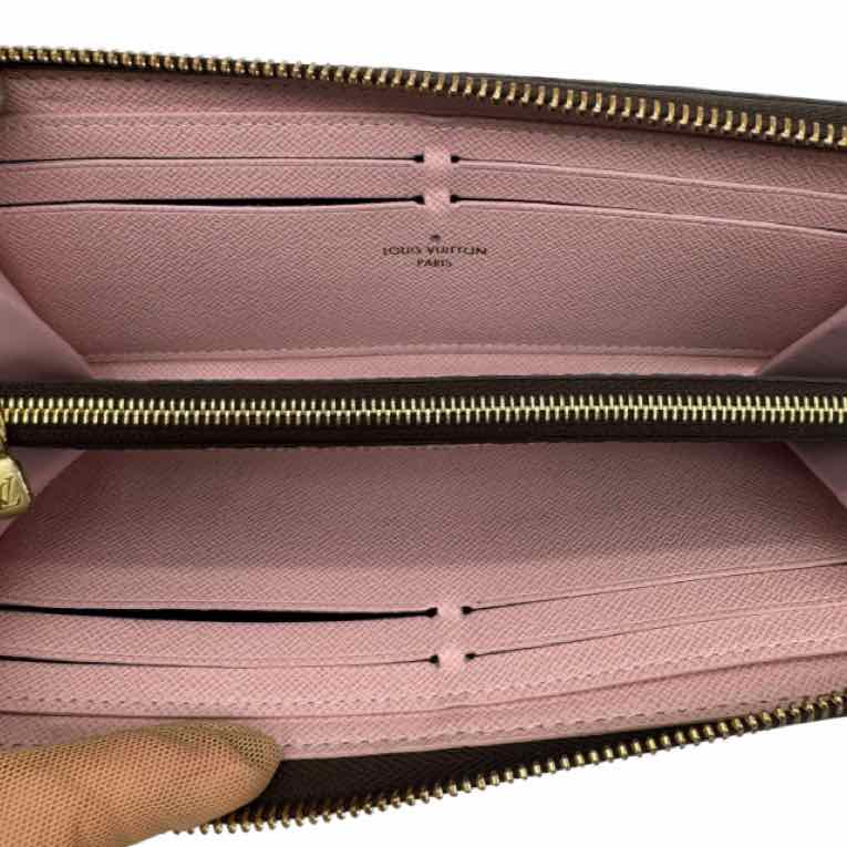 LOUIS VUITTON Monogram Canvas Clemence Wallet Rose Ballerine (Pre-Owned)