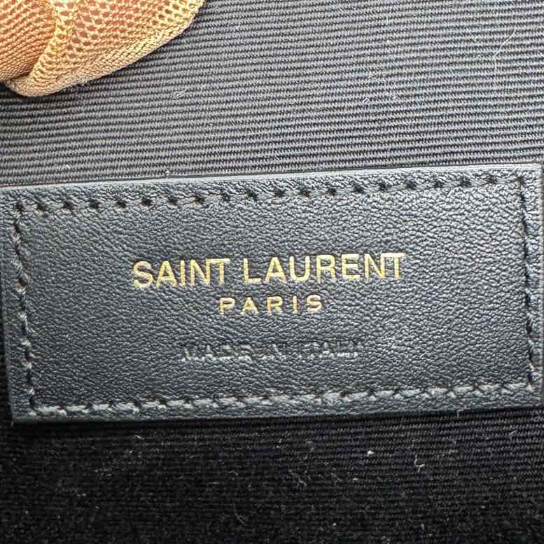YVES SAINT LAURENT Calfskin LeatherCassandre Classic Black Belt Bag (Pre-Owned)