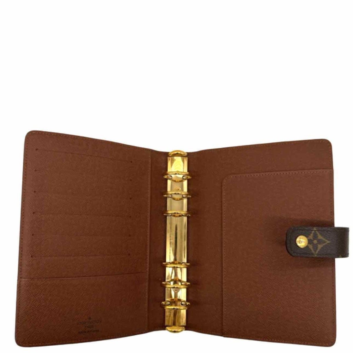 LOUIS VUITTON Monogram Canvas Agenda Cover MM Brown