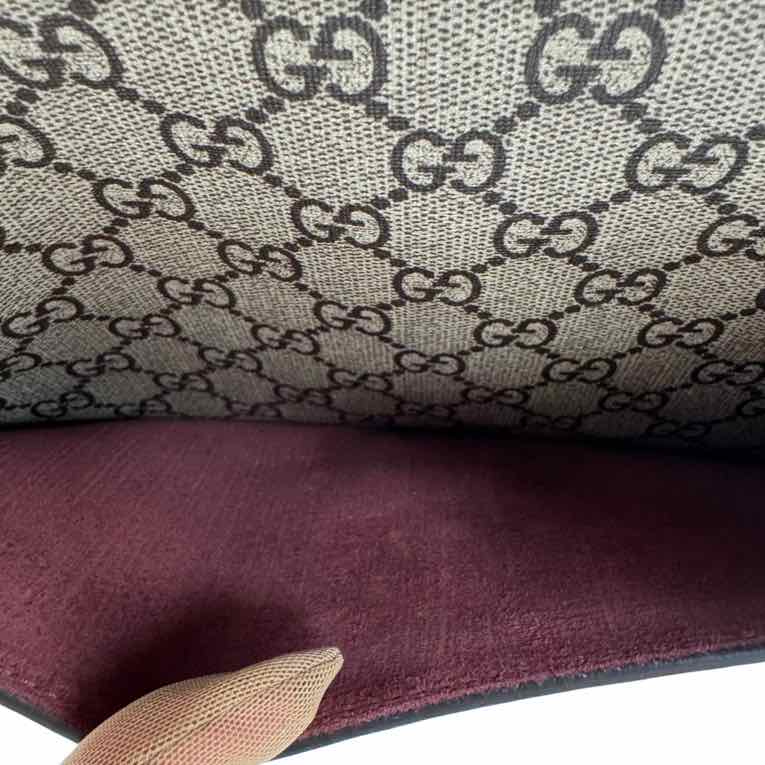GUCCI Supreme Monogram Blooms Dionysus Shoulder Bag (Pre-Owned)