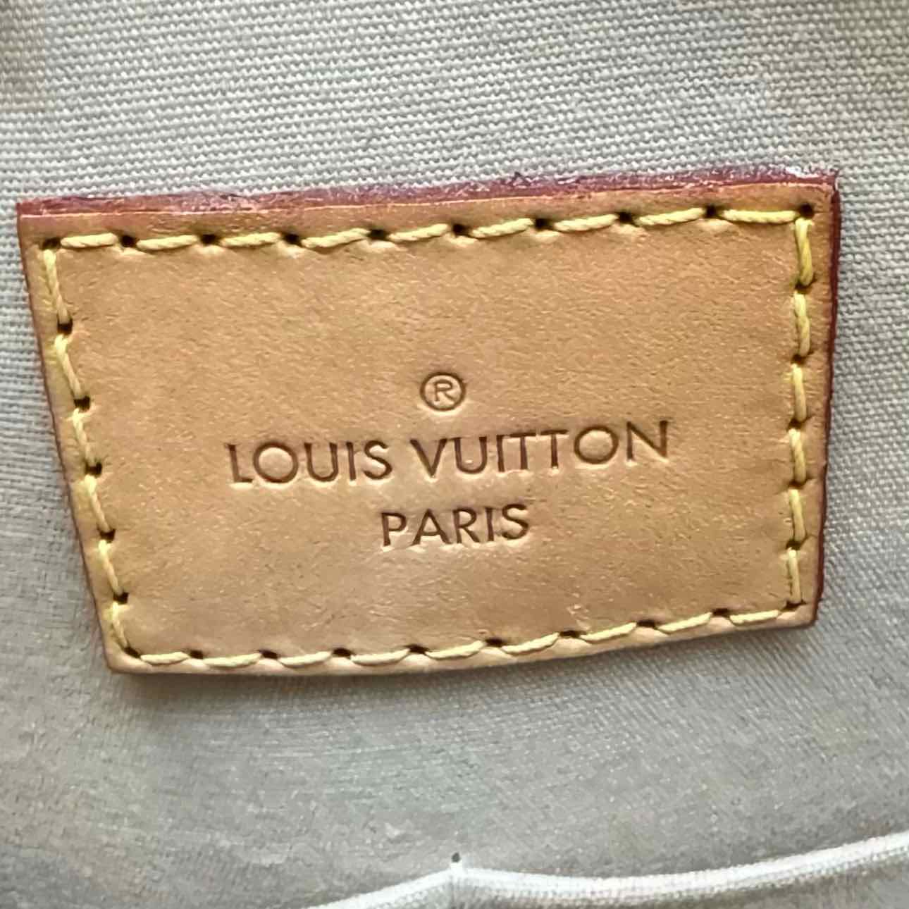 LOUIS VUITTON Monogram Vernis Alma PM Beige Tote
