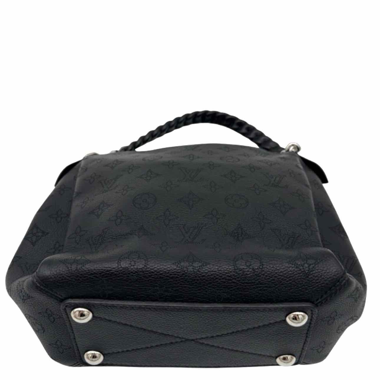 LOUIS VUITTON Cowhide Mahina Babylone BB Black