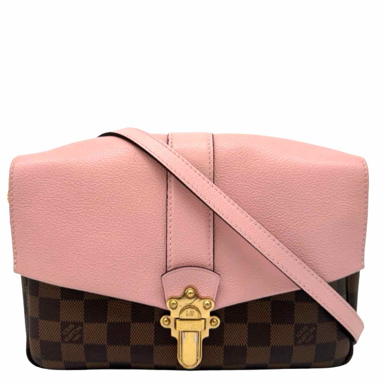 LOUIS VUITTON Damier Ebene Canvas Clapton Crossbody Magnolia