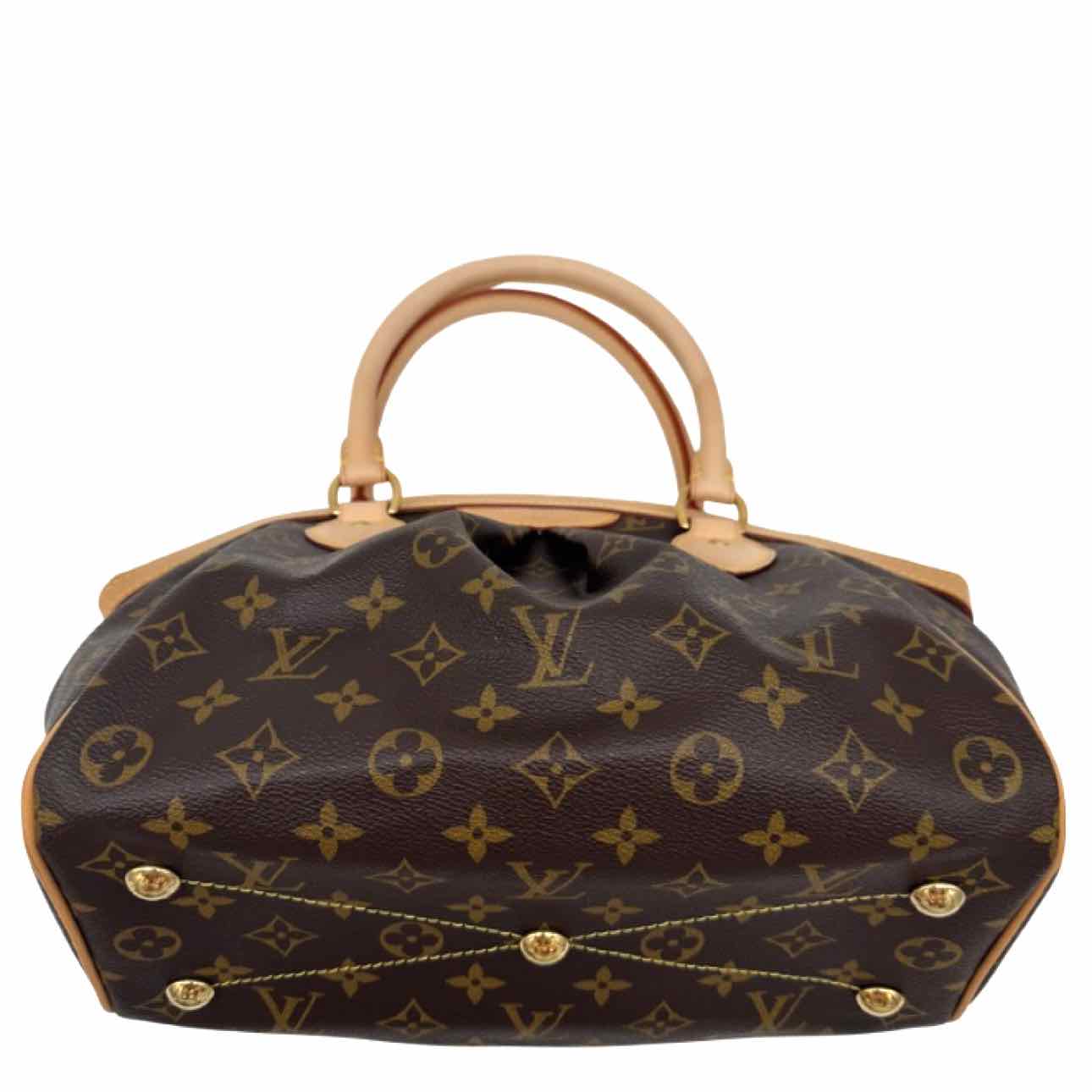 LOUIS VUITTON Monogram Canvas Tivoli PM Tote Bag Brown