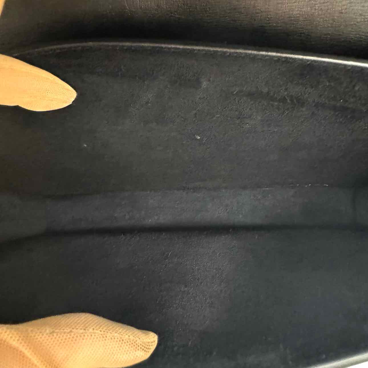 SAINT LAURENT Calfskin Large Sunset Shoulder Bag Black