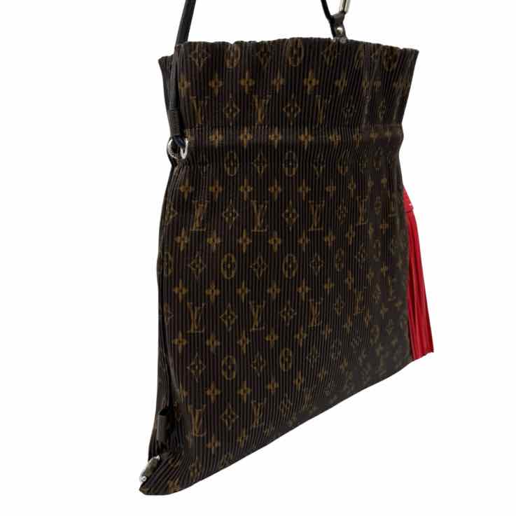 LOUIS VUITTON Monogram Canvas Pleated Explorer Bag (Pre-Owned)