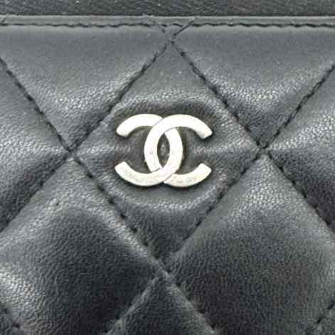 CHANEL Quilted Lambskin Zip Around Organizer Wallet (Pre-Owned)