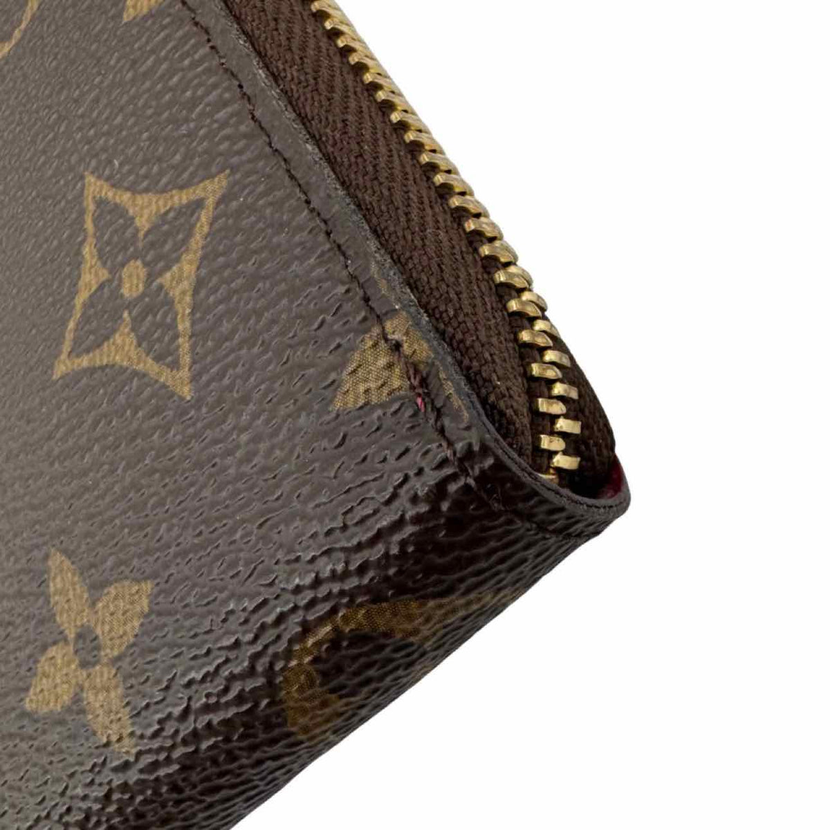 LOUIS VUITTON Monogram Canvas Clemence Wallet Brown
