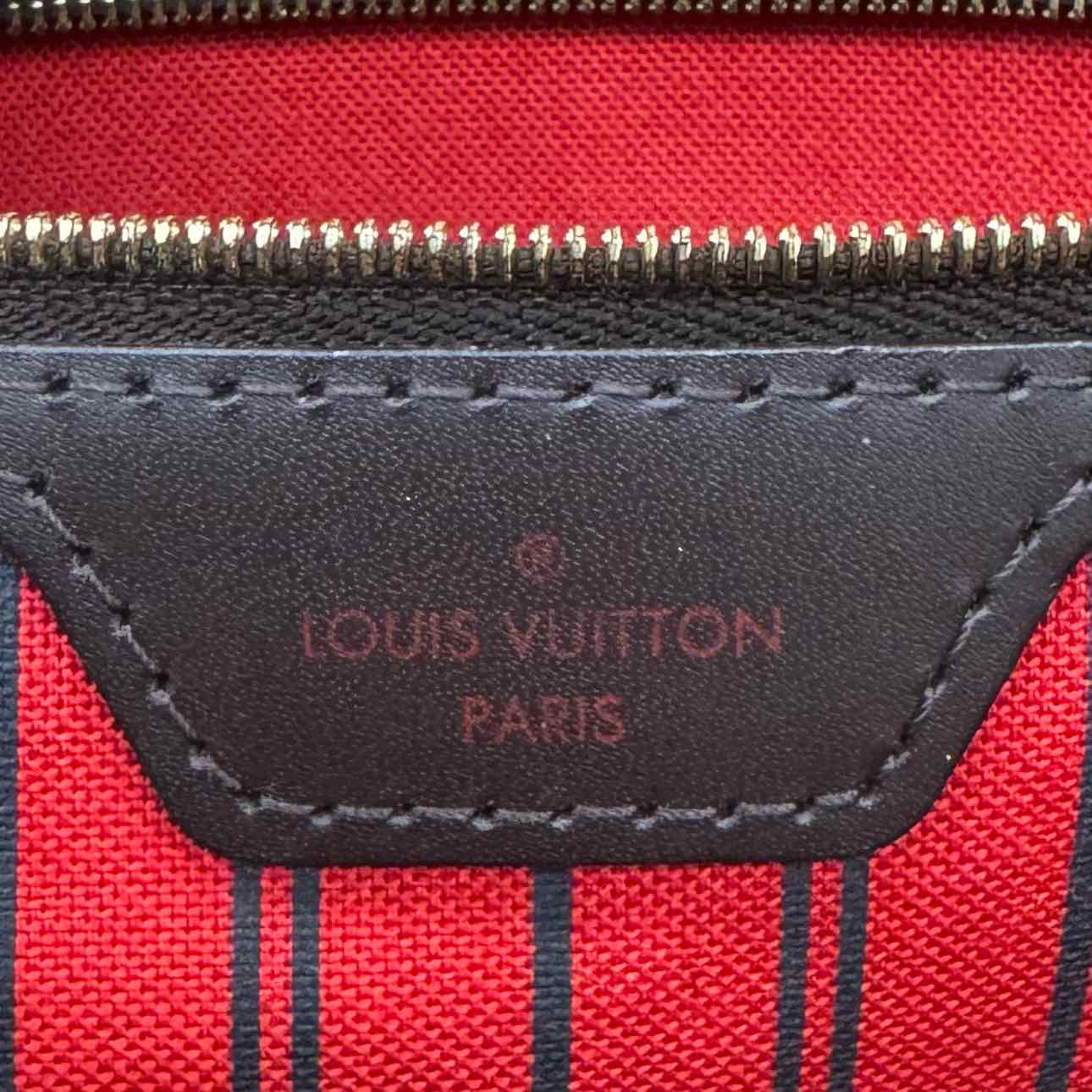 LOUIS VUITTON Damier Ebene Neverfull GM Brown Tote Bag