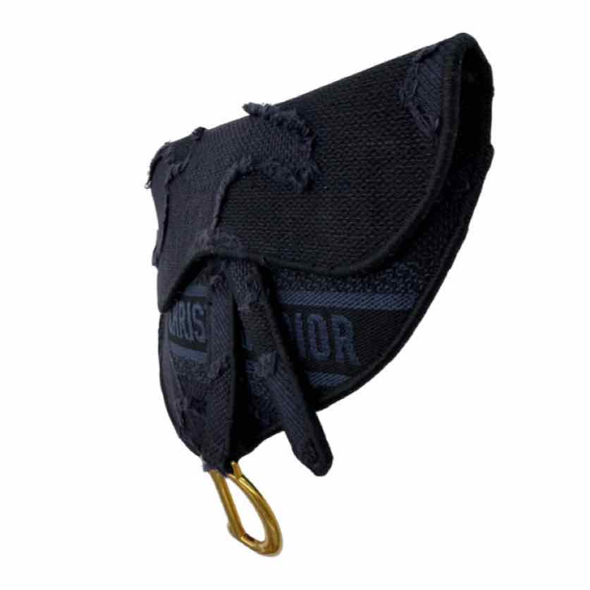 DIOR Jacquard Saddle Belt Bag Navy (Pre-Owned)