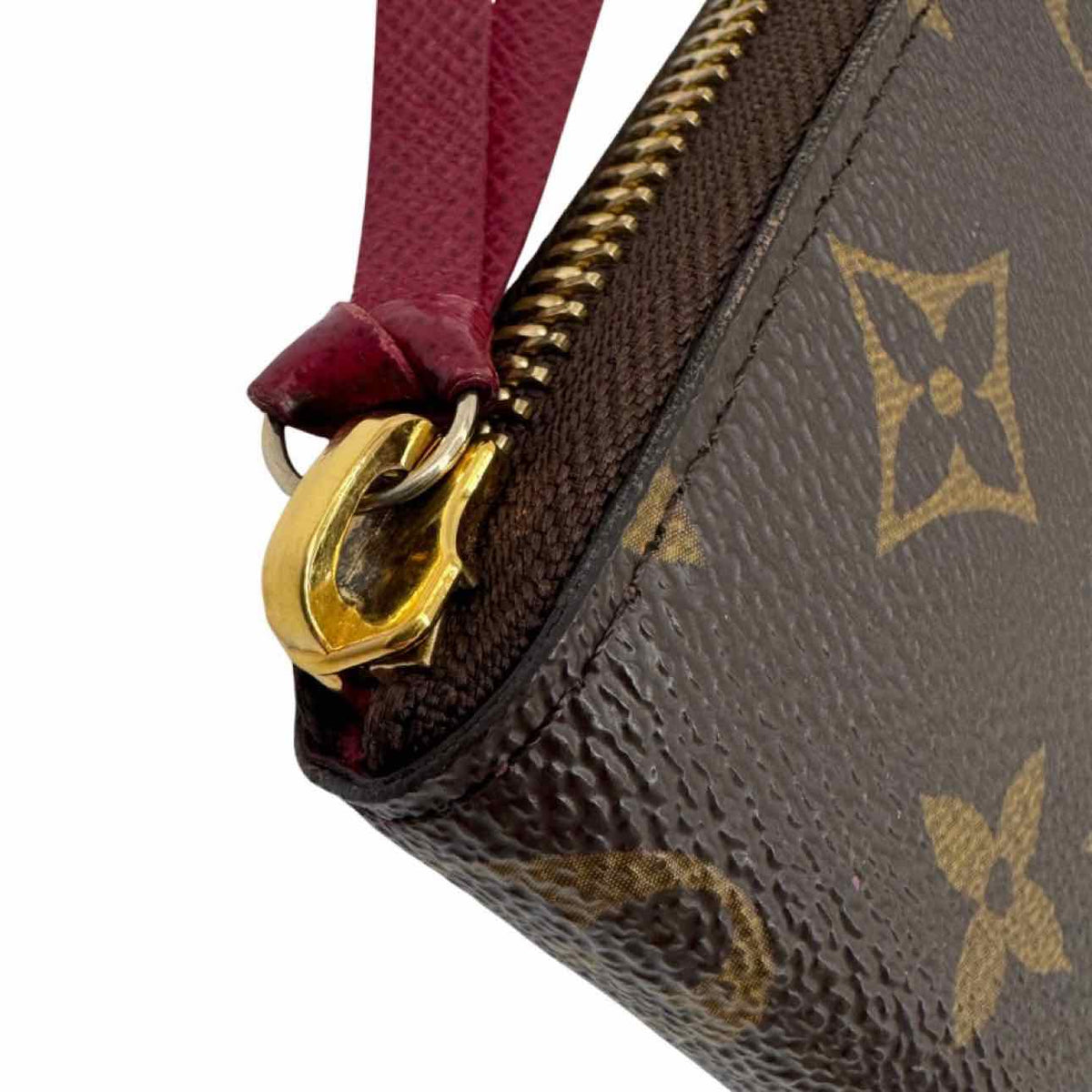 LOUIS VUITTON Monogram Canvas Clemence Wallet Brown