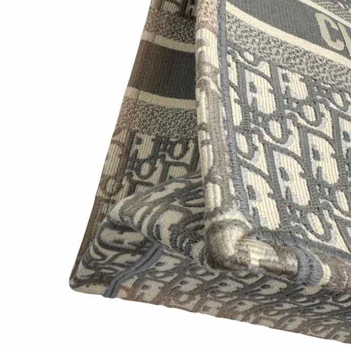 DIOR Medium Book Tote Ecru and Gray (Pre-Owned)