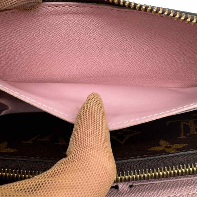 LOUIS VUITTON Monogram Canvas Clemence Wallet Rose Ballerine (Pre-Owned)
