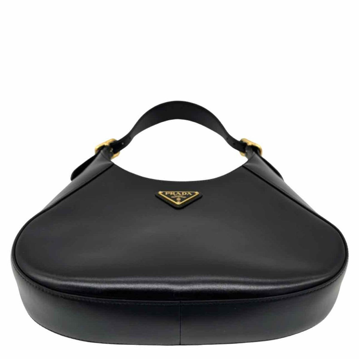 PRADA Box Calfskin Cleo Shoulder Bag Black