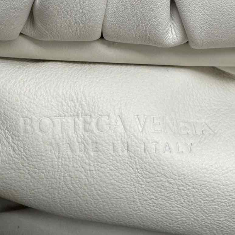 BOTTEGA VENETA Smooth Butter Calfskin Small The Shoulder Pouch White