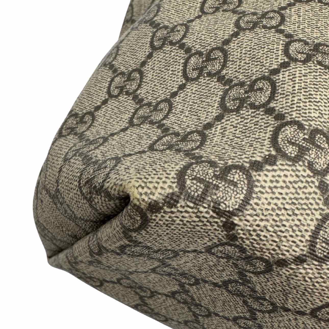 GUCCI GG Supreme Monogram Medium Ophidia Tote Bag Brown