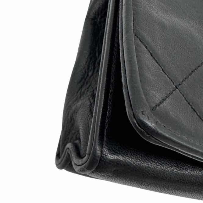 CHANEL Quilted Lambskin Full Flap Coco Mark Shoulder Bag (Pre-Owned)