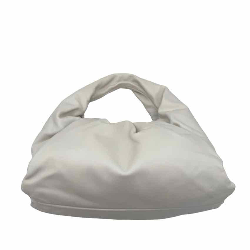 BOTTEGA VENETA Smooth Butter Calfskin Small The Shoulder Pouch White