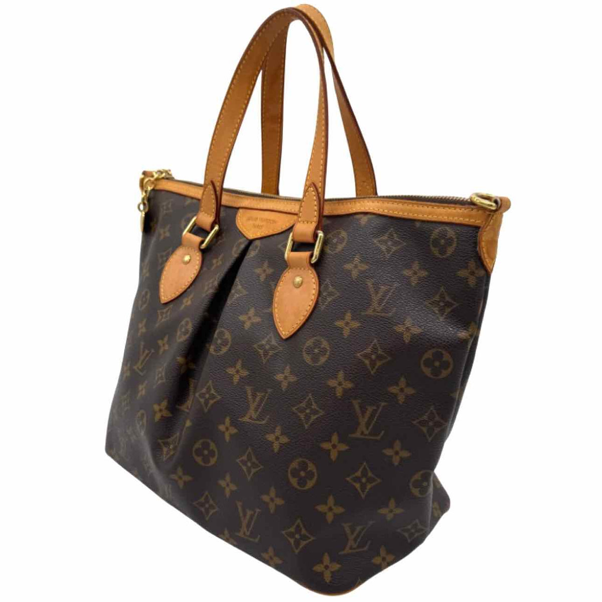 LOUIS VUITTON Monogram Canvas Palermo PM Tote Brown