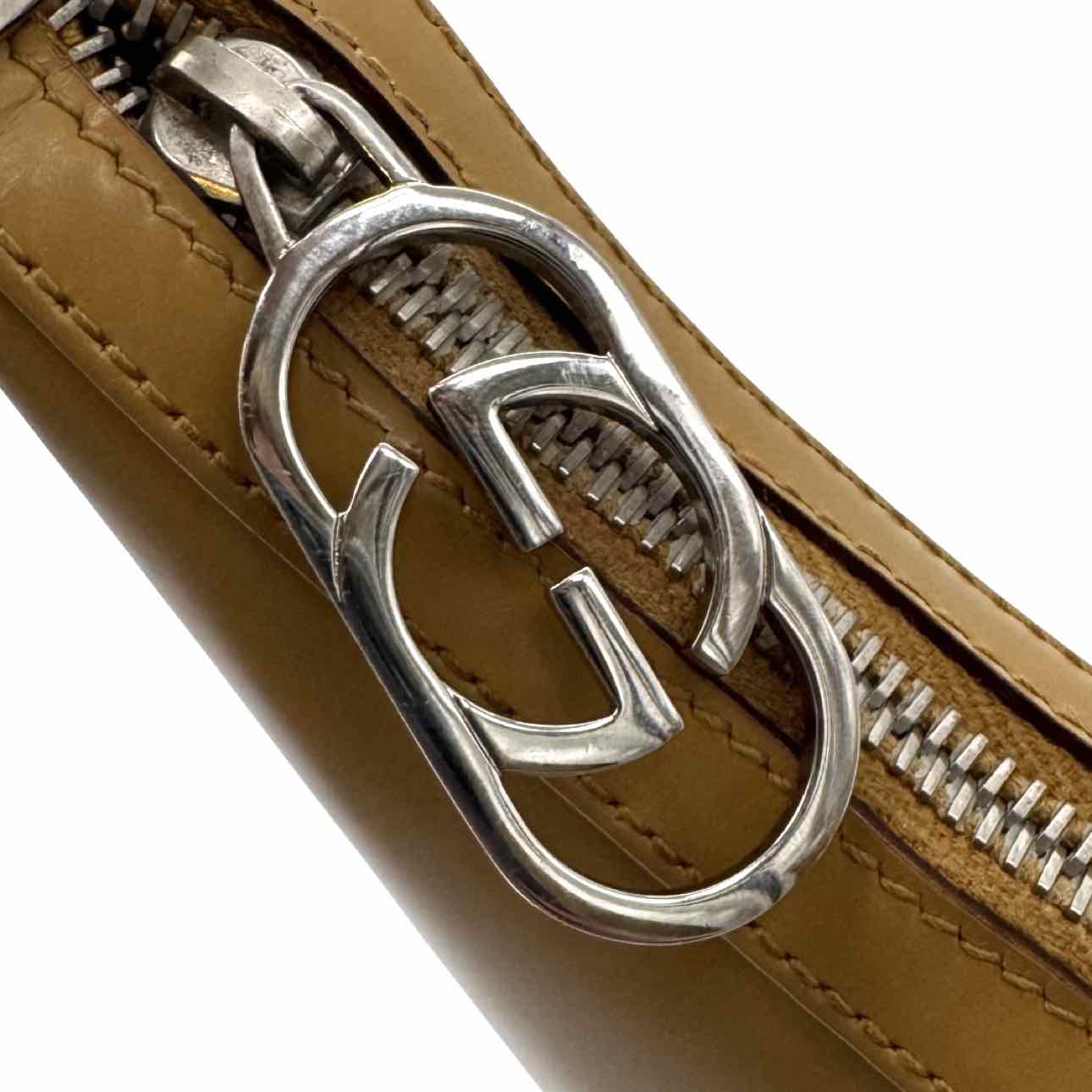 GUCCI Tom Ford Leather Interlocking GG Shoulder Bag
