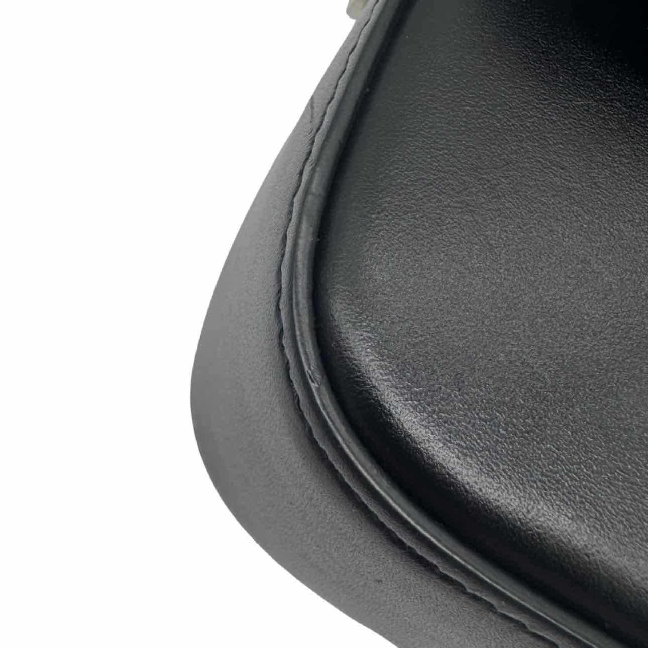 GUCCI Calfskin Senna Top Handle Shoulder Bag Black