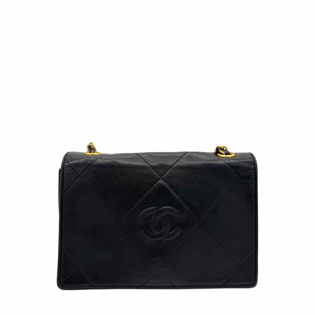 CHANEL Quilted Lambskin Full Flap Coco Mark Shoulder Bag (Pre-Owned)