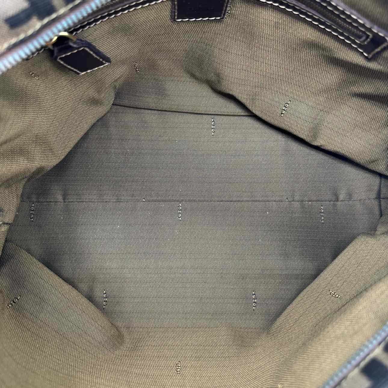 FENDI Zucca FF Top Hadle Tote Bag Brown