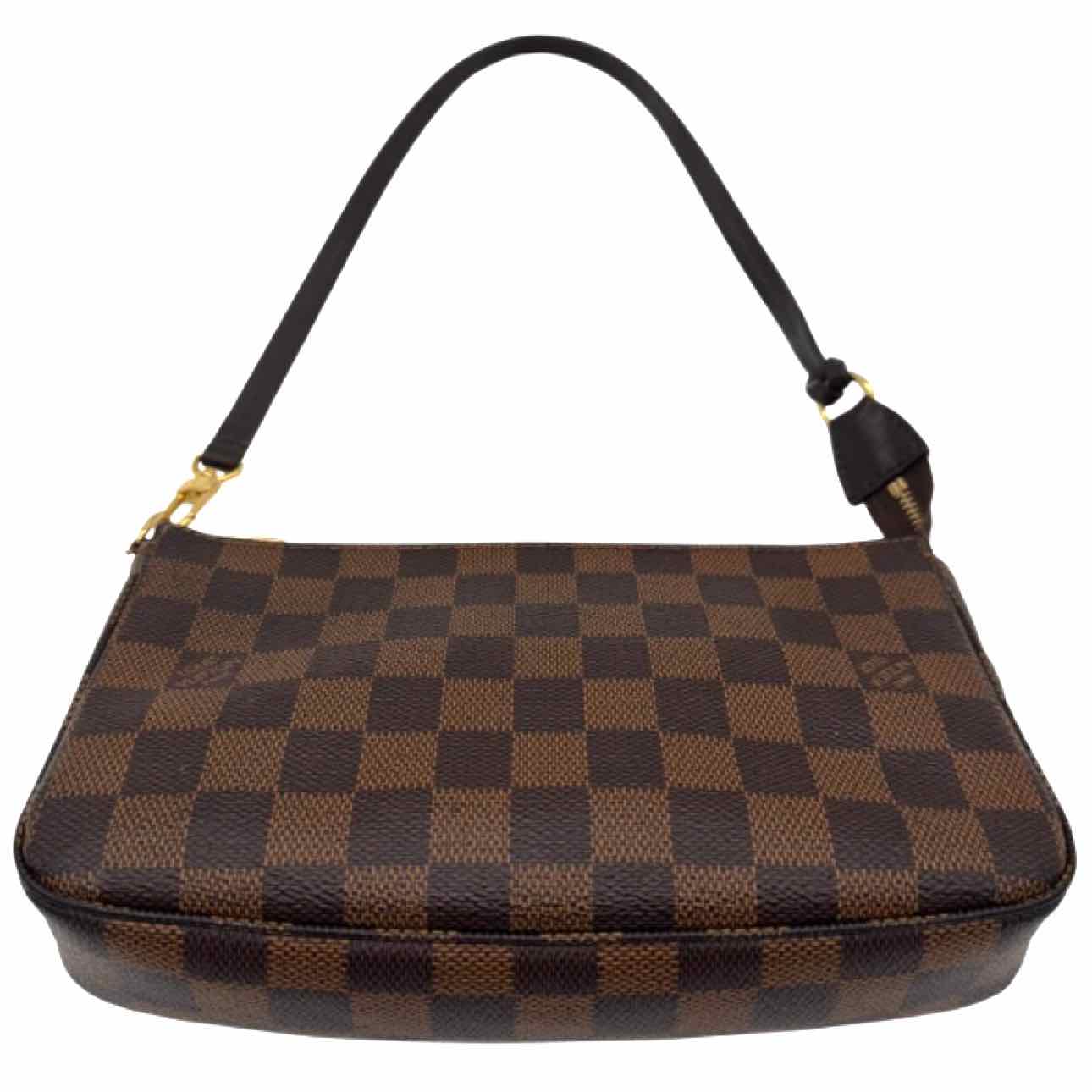 LOUIS VUITTON Damier Ebene Canvas Pochette Accessoires Brown