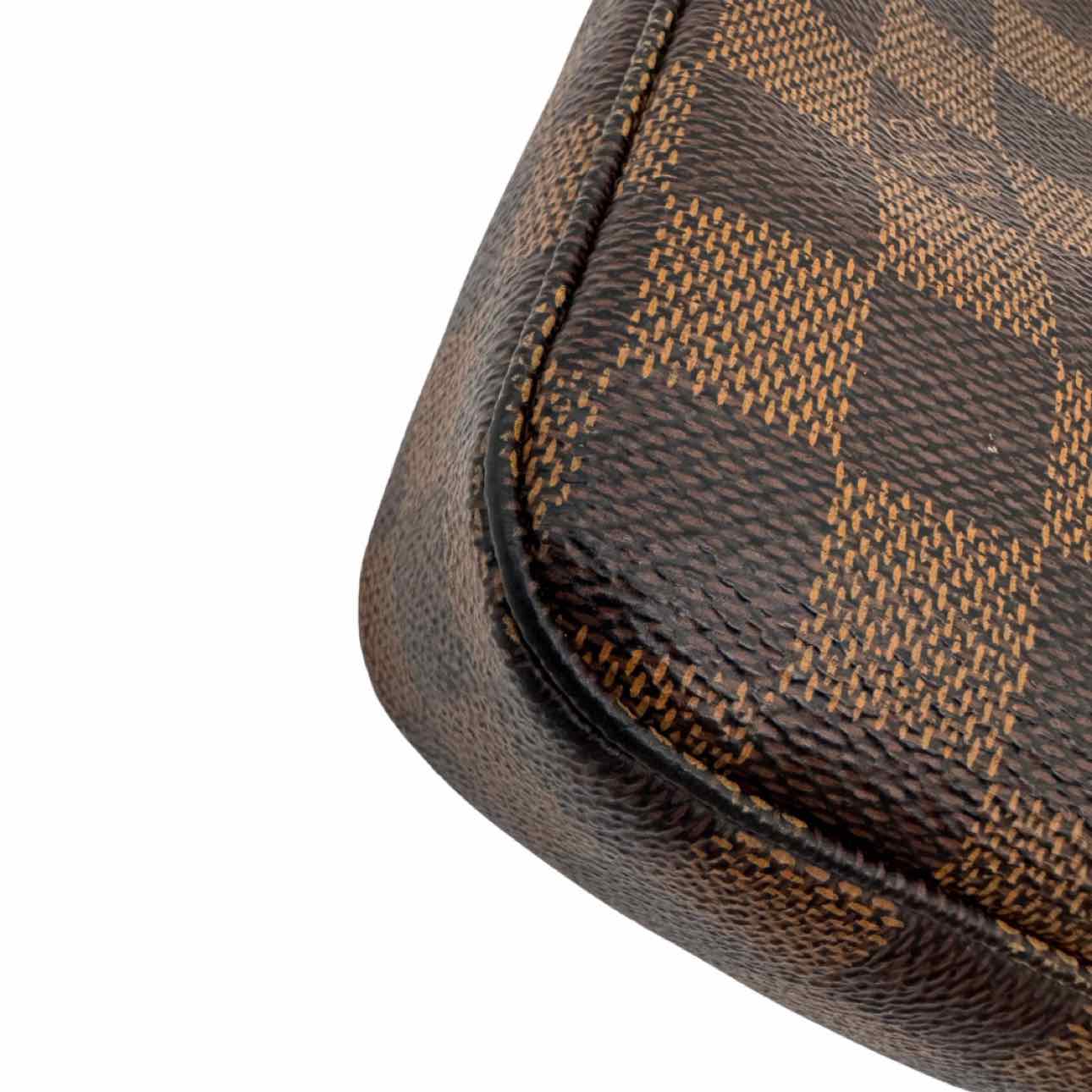 LOUIS VUITTON Damier Ebene Canvas Pochette Accessoires Brown