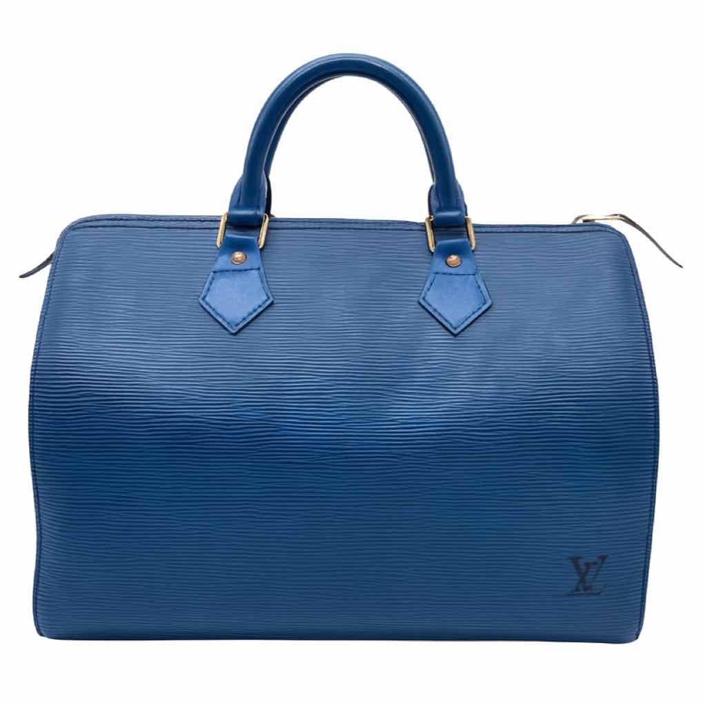 LOUIS VUITTON Epi Speedy 35 Blue (Pre-Owned)